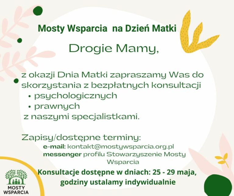 Mosty Wsparcia dzień matki